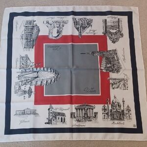 Striessnig Vintage Souvenir Scarf From Vienna Austria